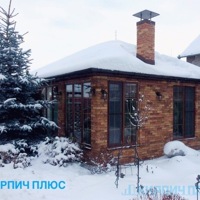 Беседка из кирпича ручной формовки